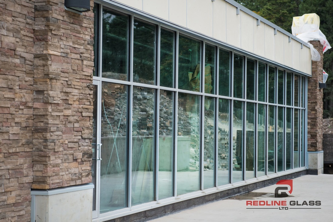 storefront glass installation commercial redline