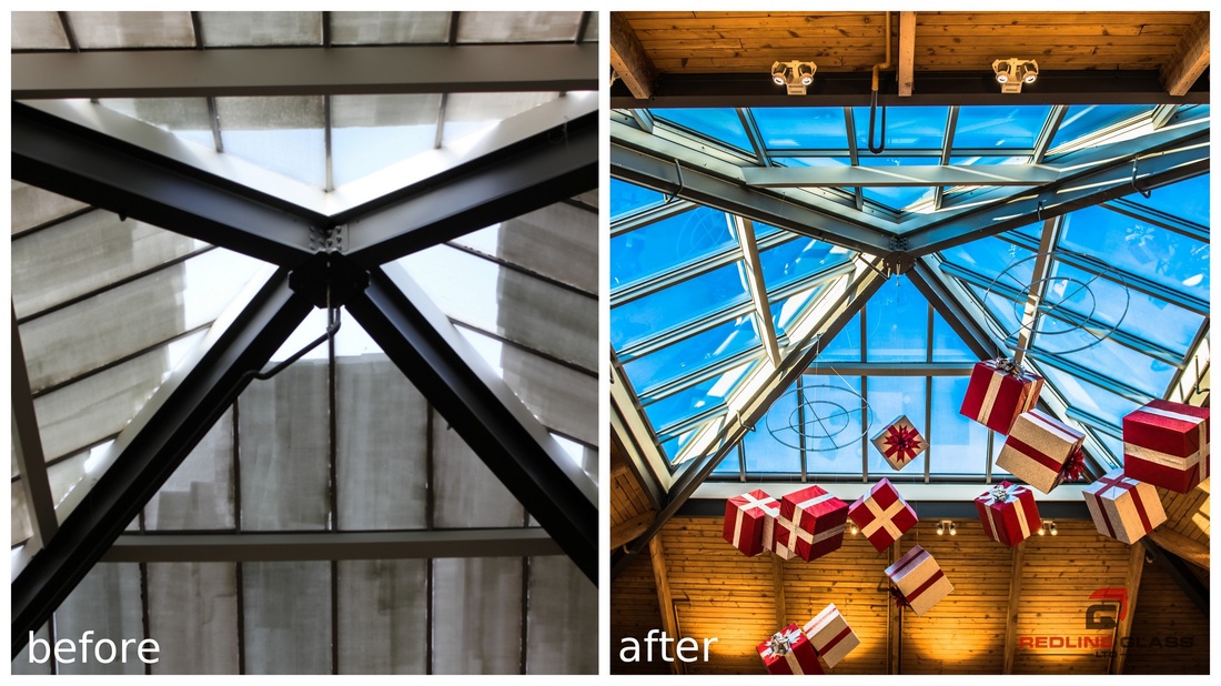commercial skylight installation company redline glass victoria bc