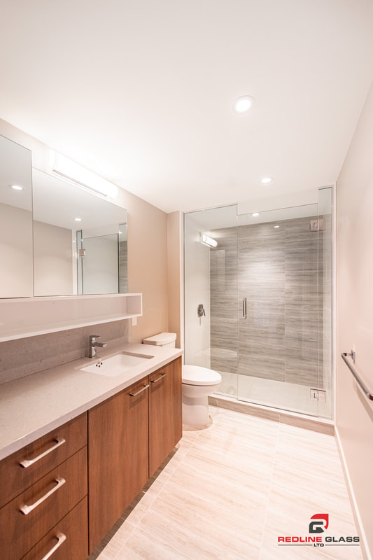 bathroom design shower door glass redline victoria bc 